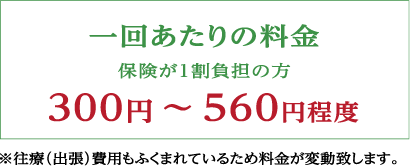 一回あたりの料金